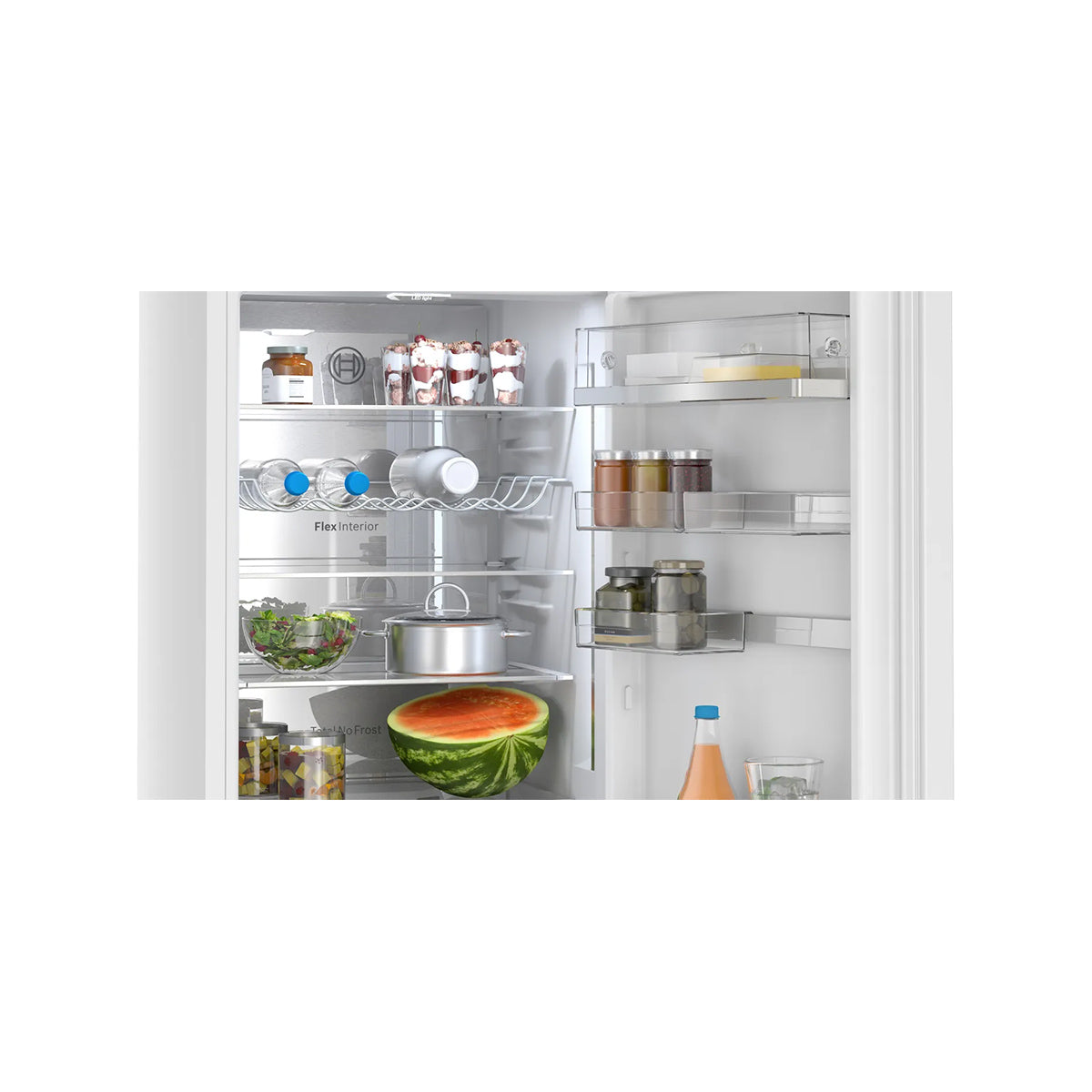 Bosch KGN39AWCTG Series 6 Freestanding Fridge Freezer with Freezer at Bottom, 260/103 Litre, Total No Frost, 60cm Wide - White