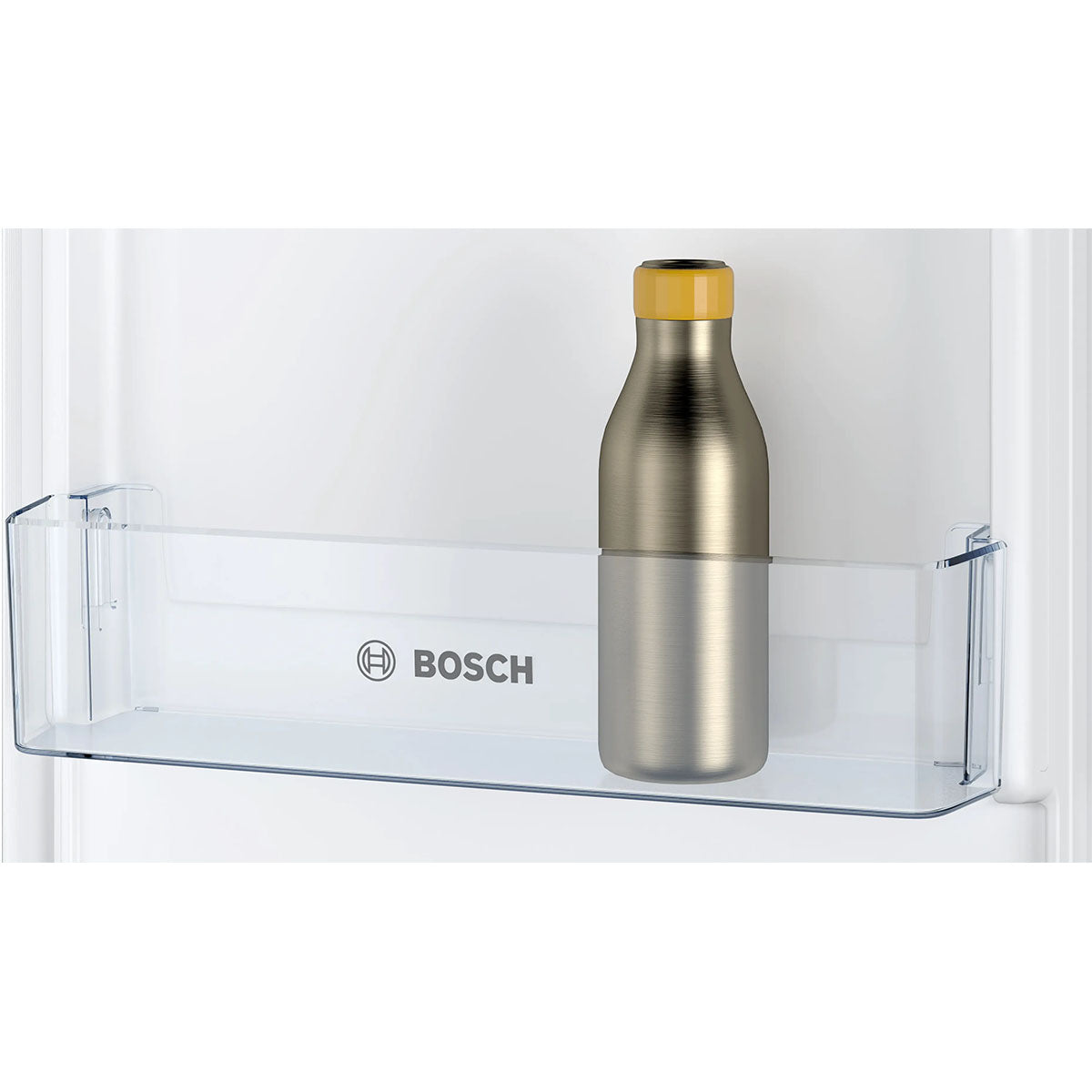 Bosch KIN86NSE0G Series 2 Built-In Fridge Freezer With Freezer At Bottom, 184/76 Litre, No Frost, 54.1cm Wide - Sliding Hinge
