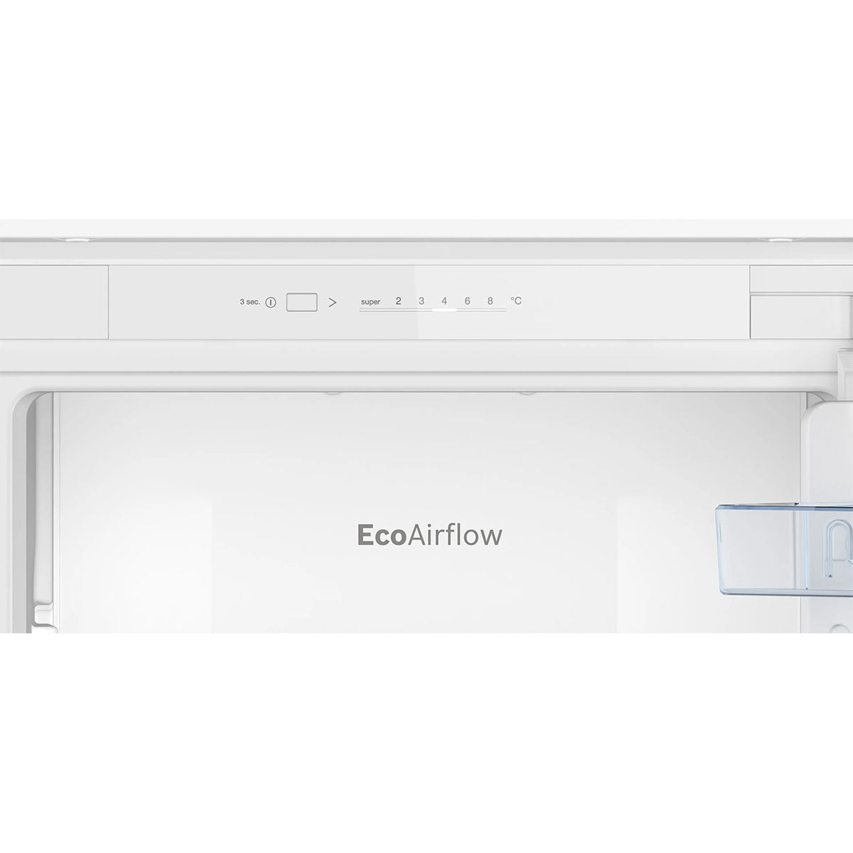 Bosch KIR41NSE0G Series 2 Built-In Fridge, 204 Litre, Super Cool, 54.1cm Wide - Sliding Hinge