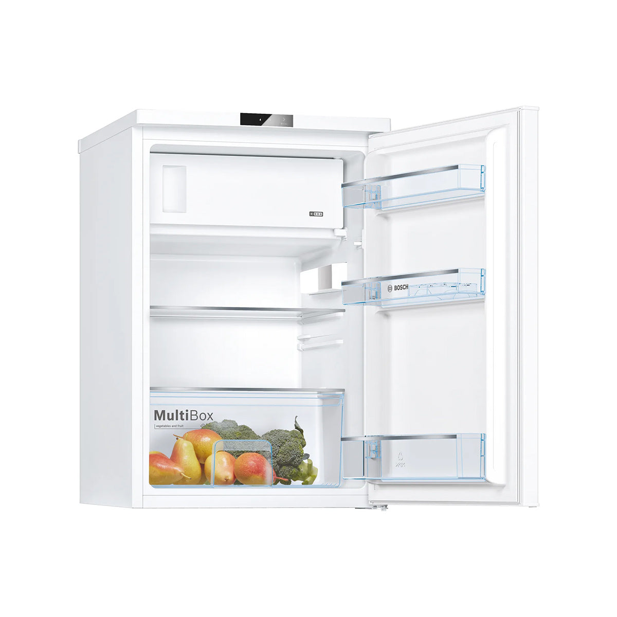 Bosch KTL15NWEAG Series 2 Freestanding Under-Counter Fridge with Integrated 4* Freezer Compartment, 106/14 Litre, 56cm Wide - White