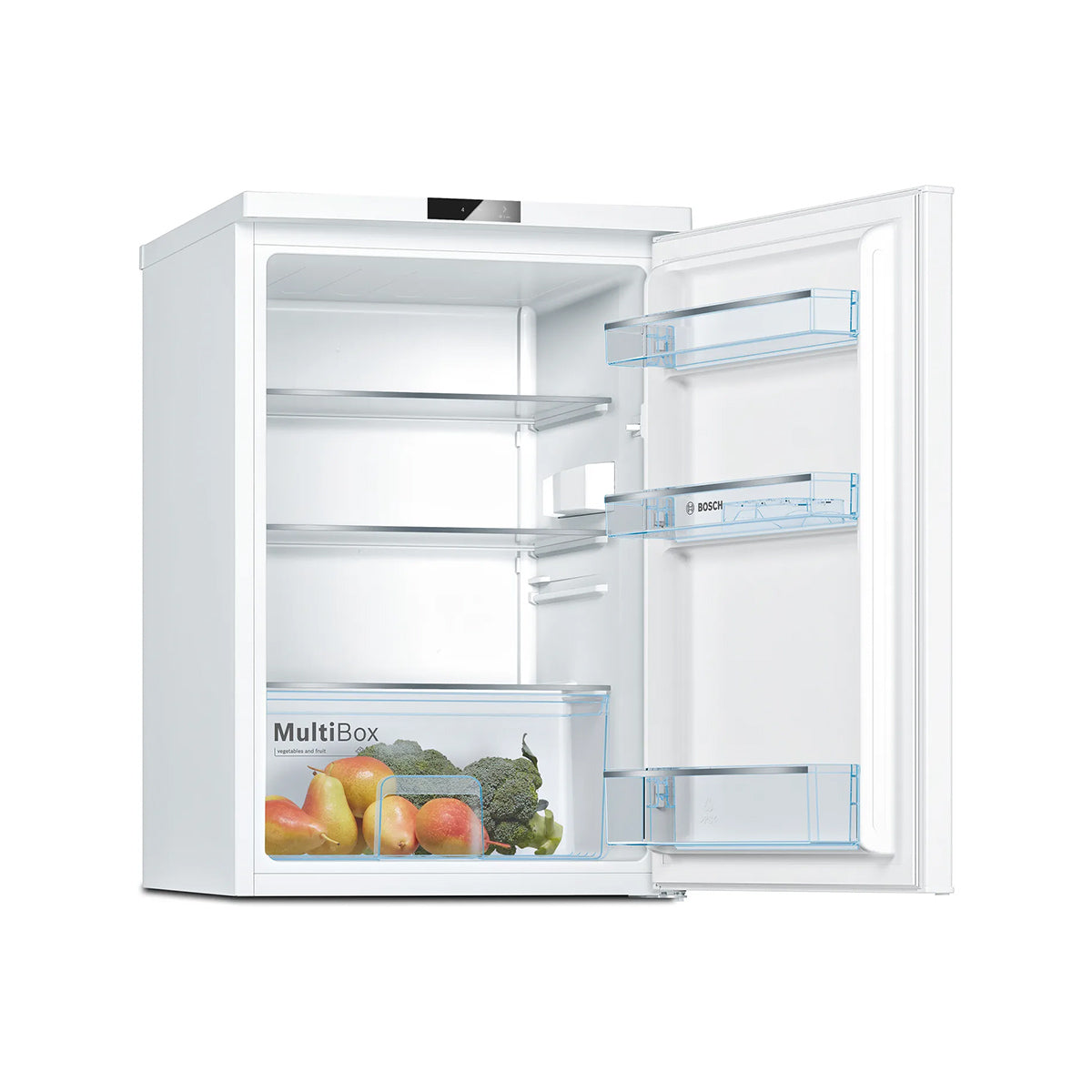 Bosch KTR15NWEAG Series 2 134 Litre Freestanding Under-Counter Fridge, 56cm Wide - White