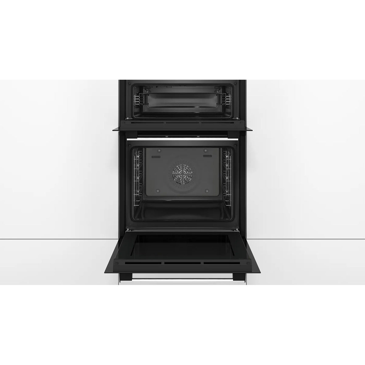 Bosch MHA133BR0B Series 2 Built-In Double Oven, 76/34 Litre, 59.4cm Wide - Stainless Steel