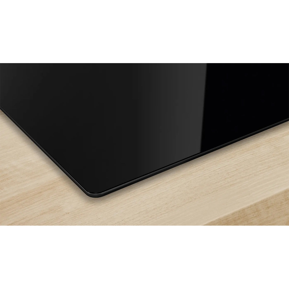 Bosch PKE61RAA8B Series 2 Electric Hob, 4 Cooking Zones, Surface Mount Without Frame, 59.2cm Wide - Black, Ceramic Glass
