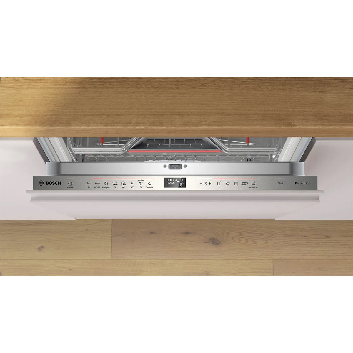 Bosch SMD6YCX01G Series 6 Fully-Integrated Dishwasher, 14 Place Settings, EcoSilence Drive - 60cm Wide