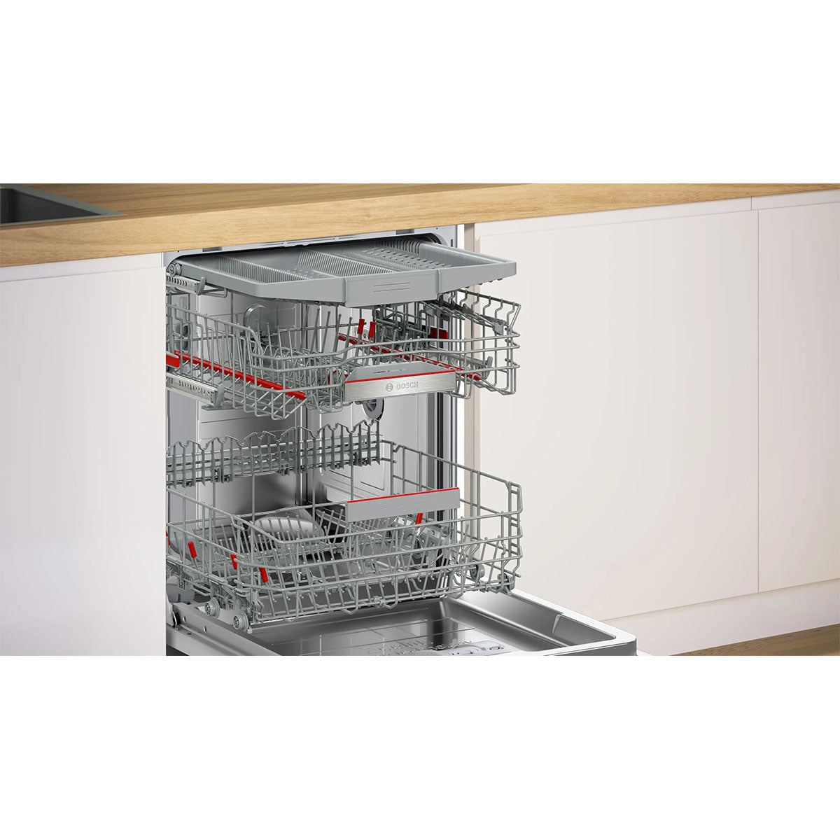 Bosch SMD6ZCX61G Series 6 Fully-Integrated Dishwasher, 13 Place Settings - 59.8cm Wide