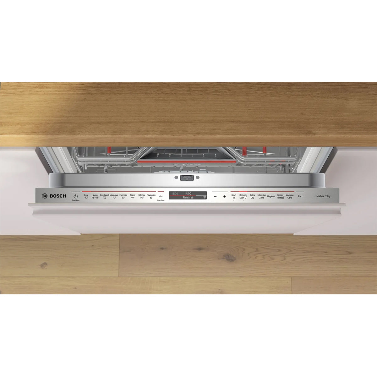Bosch SMD8YCX03G Series 8 Fully-Integrated Dishwasher, 14 Place Settings, EcoSilence Drive - 60cm Wide