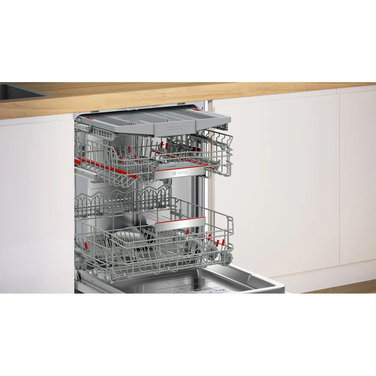 Bosch SMD8YCX03G Series 8 Fully-Integrated Dishwasher, 14 Place Settings, EcoSilence Drive - 60cm Wide