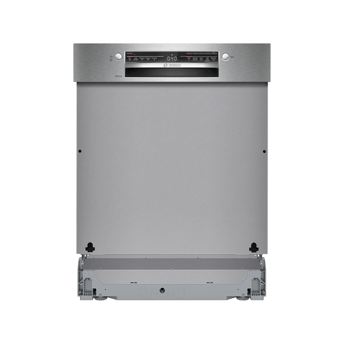 Bosch SMI2HTS02G Series 2 Semi-Integrated Dishwasher, 13 Place Settings, EcoSilence Drive, 60cm Wide - Stainless Steel