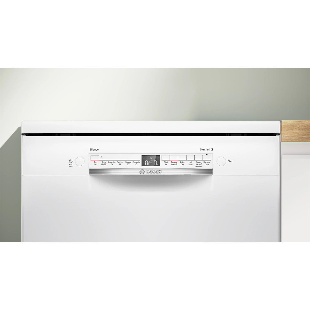 Bosch SMS2HVW06G Series 2 Freestanding Dishwasher, 14 Place Settings, 60cm Wide - White