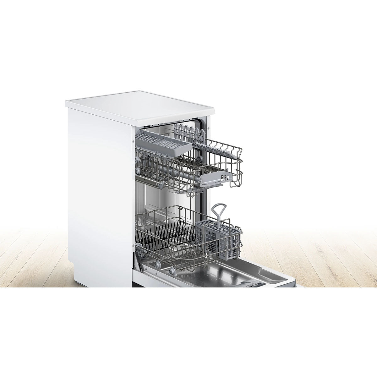 Bosch SPS2IKW01G Series 2 Freestanding Dishwasher, 9 Place Settings, 45cm Wide - White