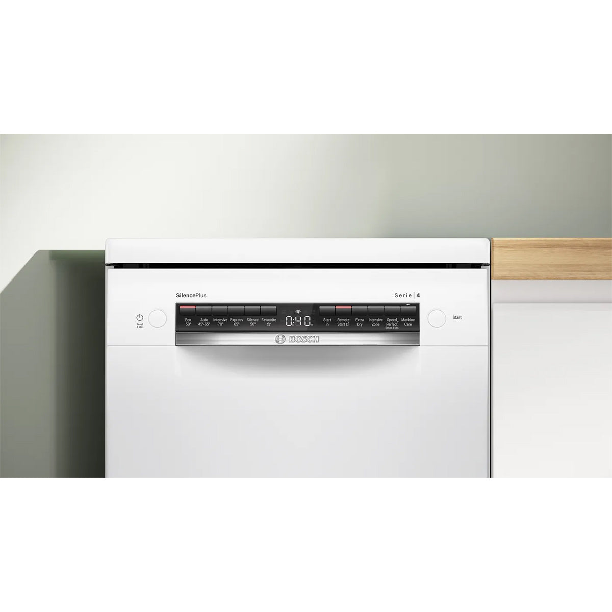 Bosch SPS4HMW49G Series 4 Freestanding Slimline Dishwasher, 10 Place Settings, 6 Programmes, 45cm Wide - White