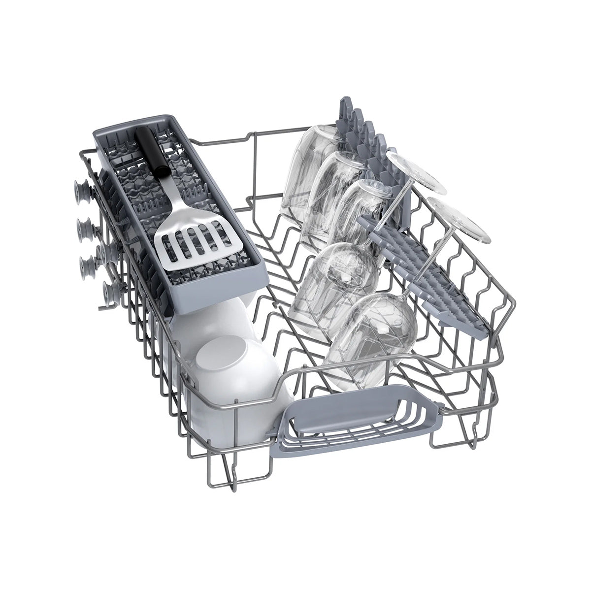 Bosch SPV2HKX42G Series 2 Fully-Integrated Dishwasher, 10 Place Settings, EcoSilence Drive - 45cm Wide