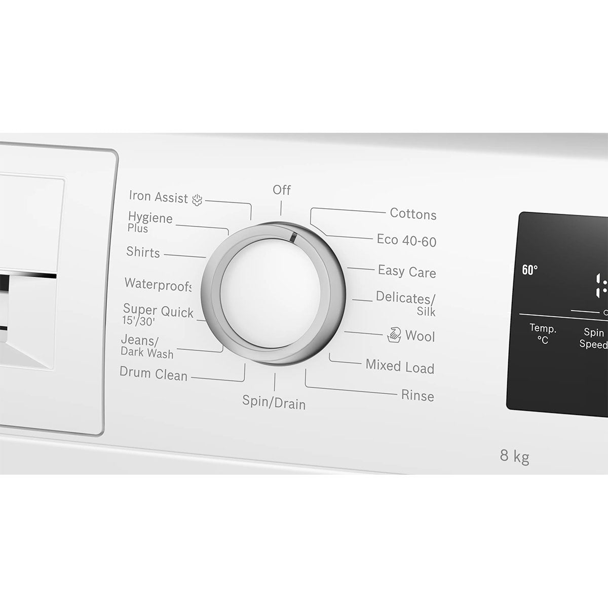 Bosch WAN28258GB Series 4 Freestanding Front Loader Washing Machine, 8Kg, 1400 rpm, 59.8cm Wide - White