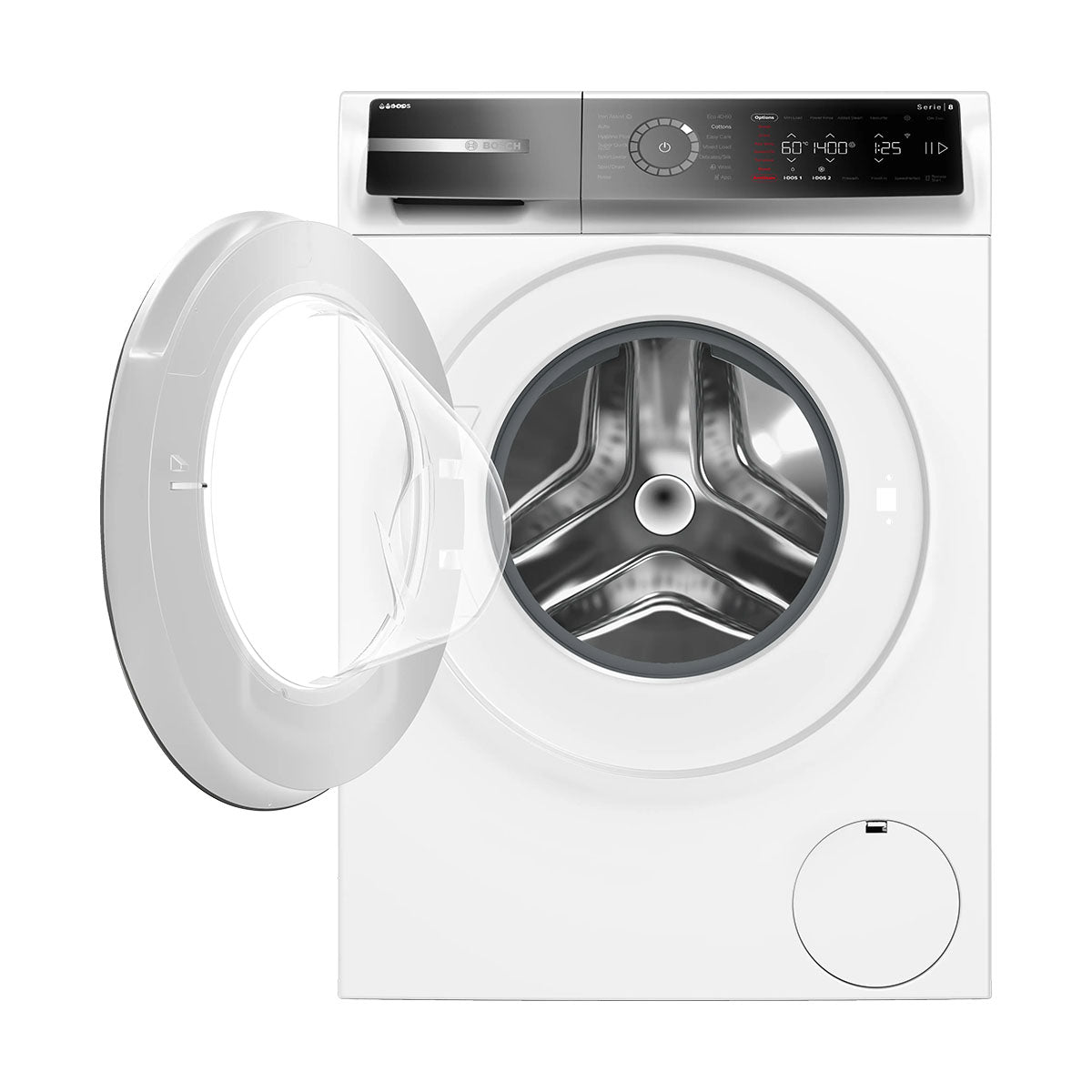Bosch WGB264A1GB Series 8 Freestanding Front-Load Washing Machine, 11Kg, 1400 rpm, i-DOS, 59.8cm Wide - White