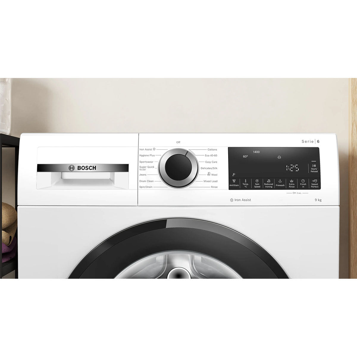 Bosch WGG24400GB Series 6 Freestanding Front-Loader Washing Machine, 9Kg, 1400 rpm, 59.8cm Wide - White