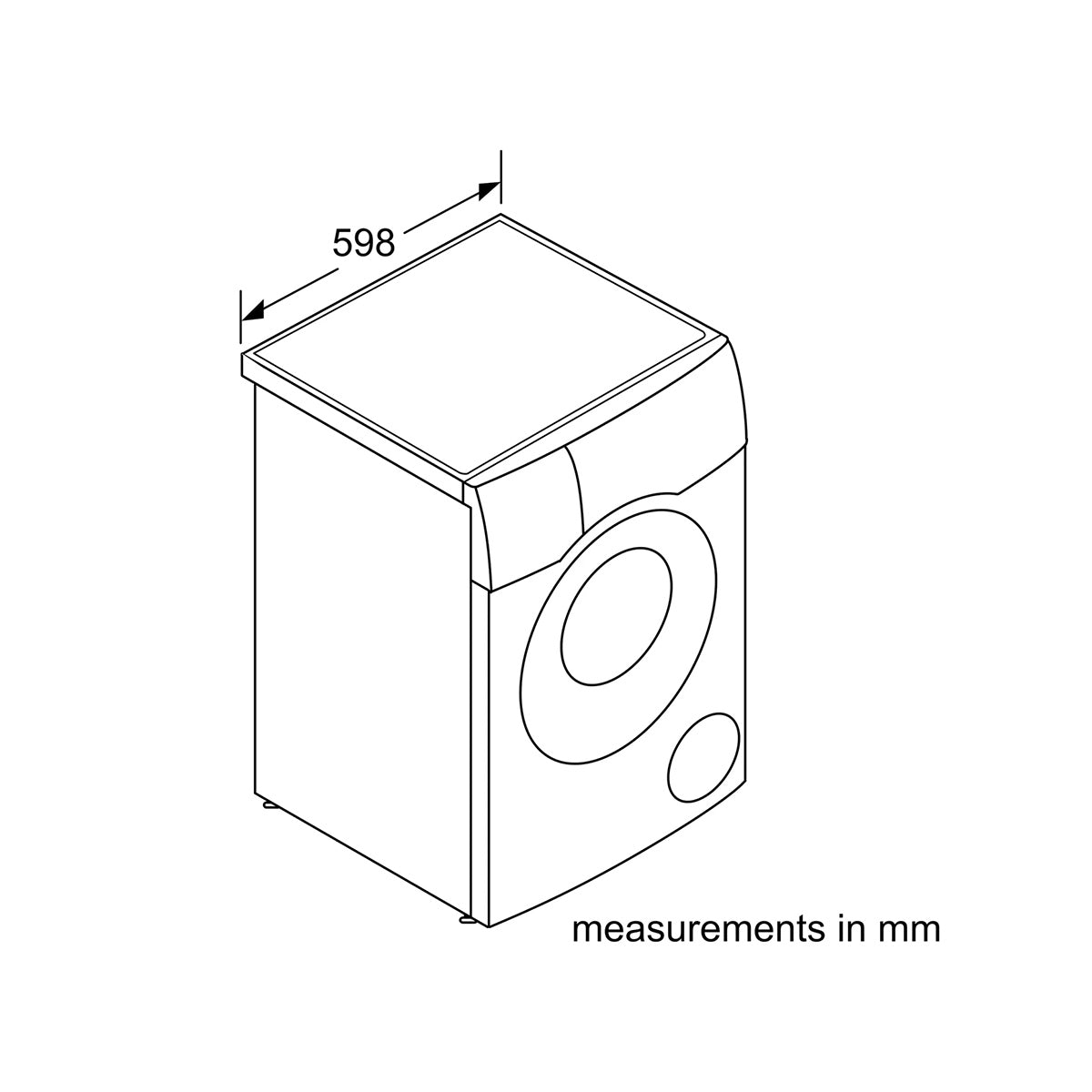 Bosch WNC25410GB Series 8 Freestanding Washer Dryer, 10.5Kg/6Kg Capacity, 1400 rpm, i-DOS, Eco Silence Drive, 59.8cm Wide - White
