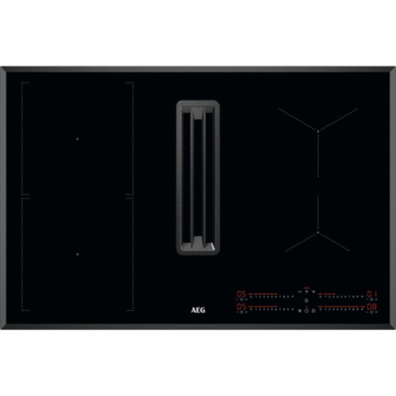 AEG CCE84543FB 78cm Wide Venting Hob,Black,A+ Rated