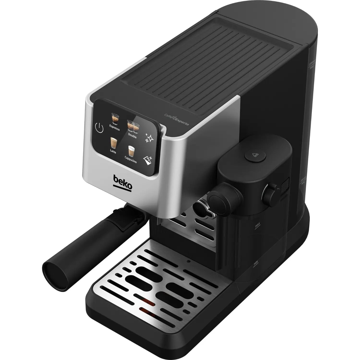 Beko CaffeExperto CEP5304X Manual Espresso Coffee Machine with Steam Wand, Black