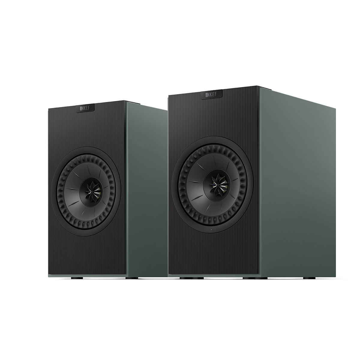 KEF CODA-W-GREEN Active Wireless Hi-Fi Speakers (Pair), 200W, Uni-Q Driver Array - Moss Green