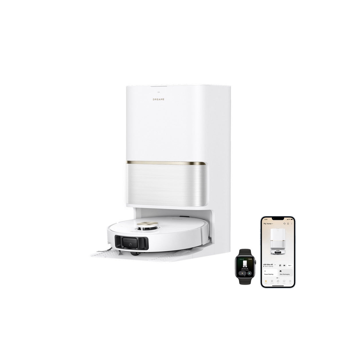 DREAME RLL51SE_WH Ultra AE Smart Robot Vacuum With Mop - White