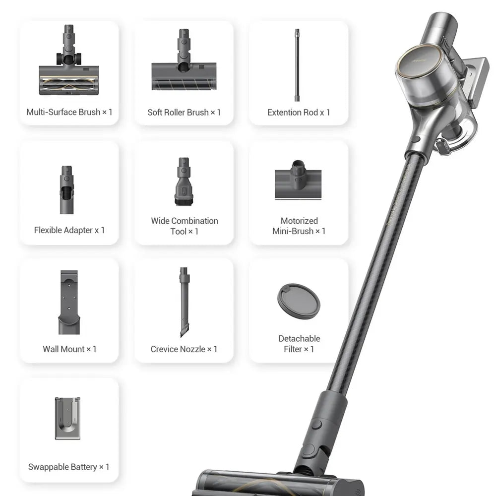 Dreame VTV97A R20 Cordless Stick Vacuum Cleaner With Up To 90 Minutes Run Time, Grey