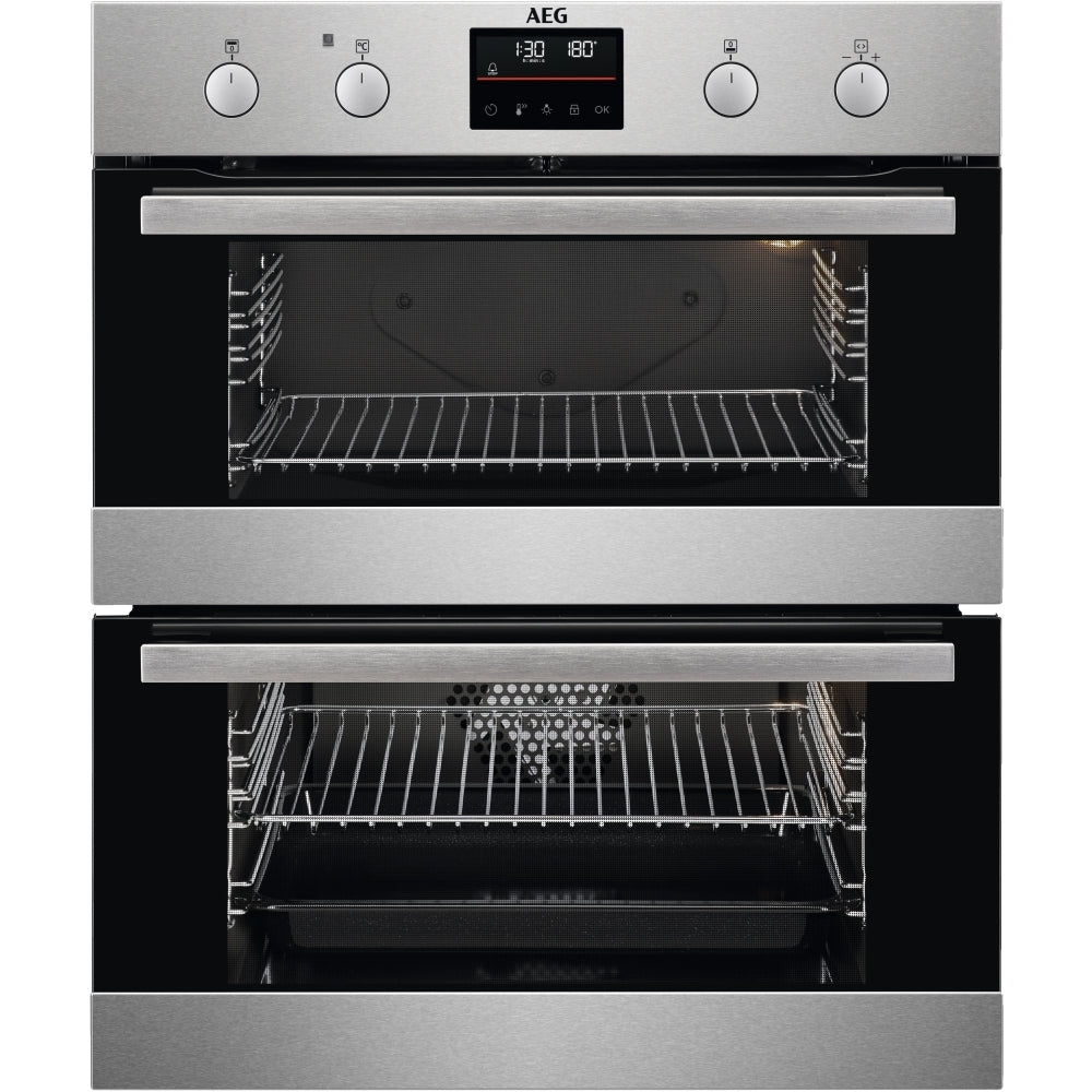 AEG DUB535060M 45L/42L Built Under Electric Double Oven,Stainless Steel,A Rated