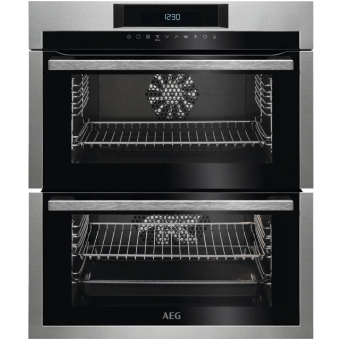 AEG DUE731110M 45L/39 lL Built Under Electric Double Oven,Stainless Steel,A Rated