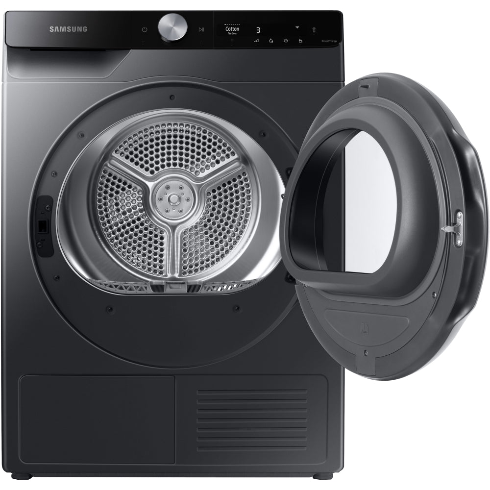 Samsung DV90T6240LB/S1 Heat Pump Tumble Dryer, 9kg, Black, A+++ Rated