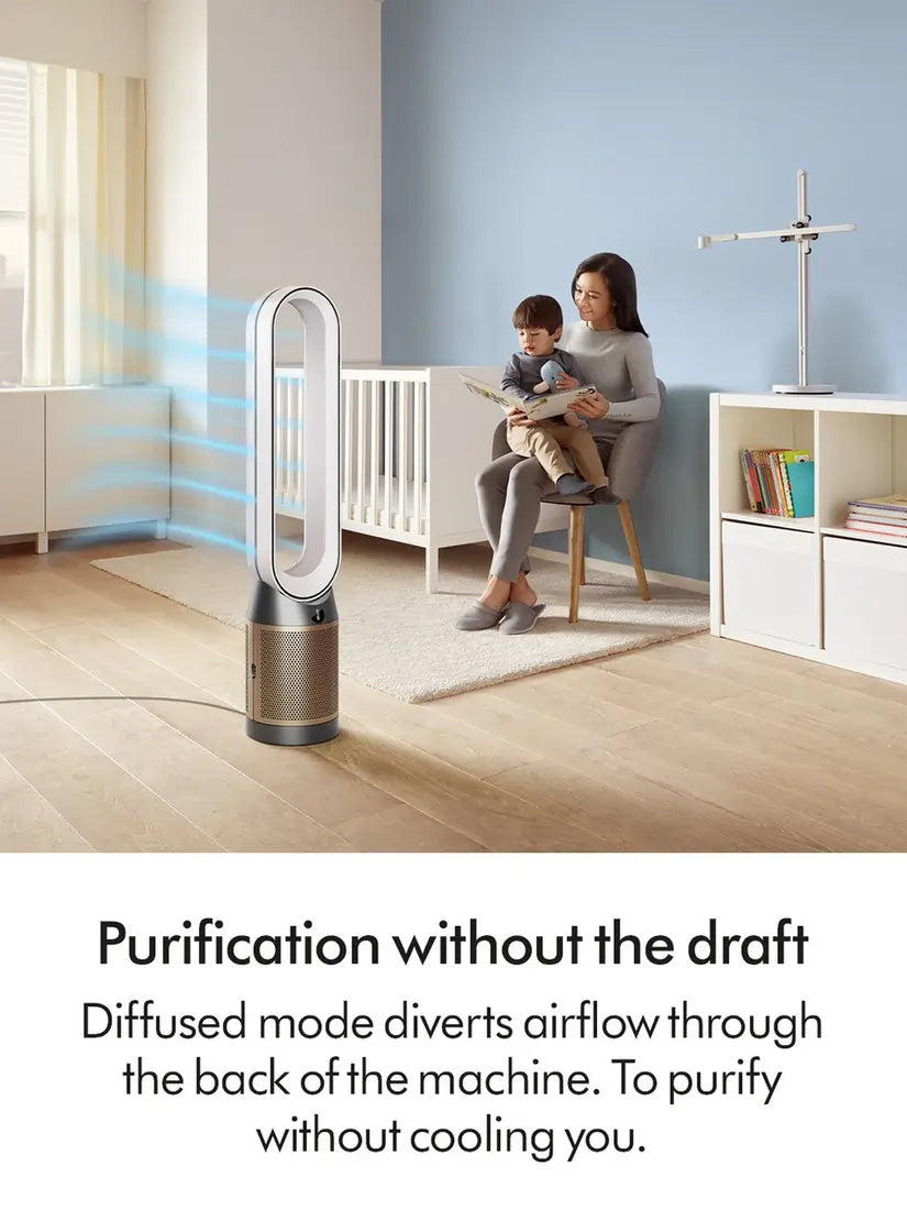 Dyson TP12 Air Purifier Fan, White/Gold