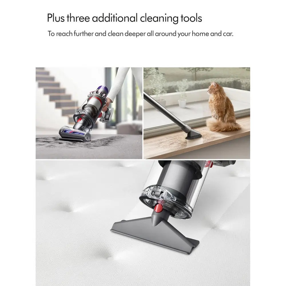 Dyson V15 EXTRA Cordless Stick Vacuum Cleaner With Up To 60 Minutes Run Time, Nickel/Blue