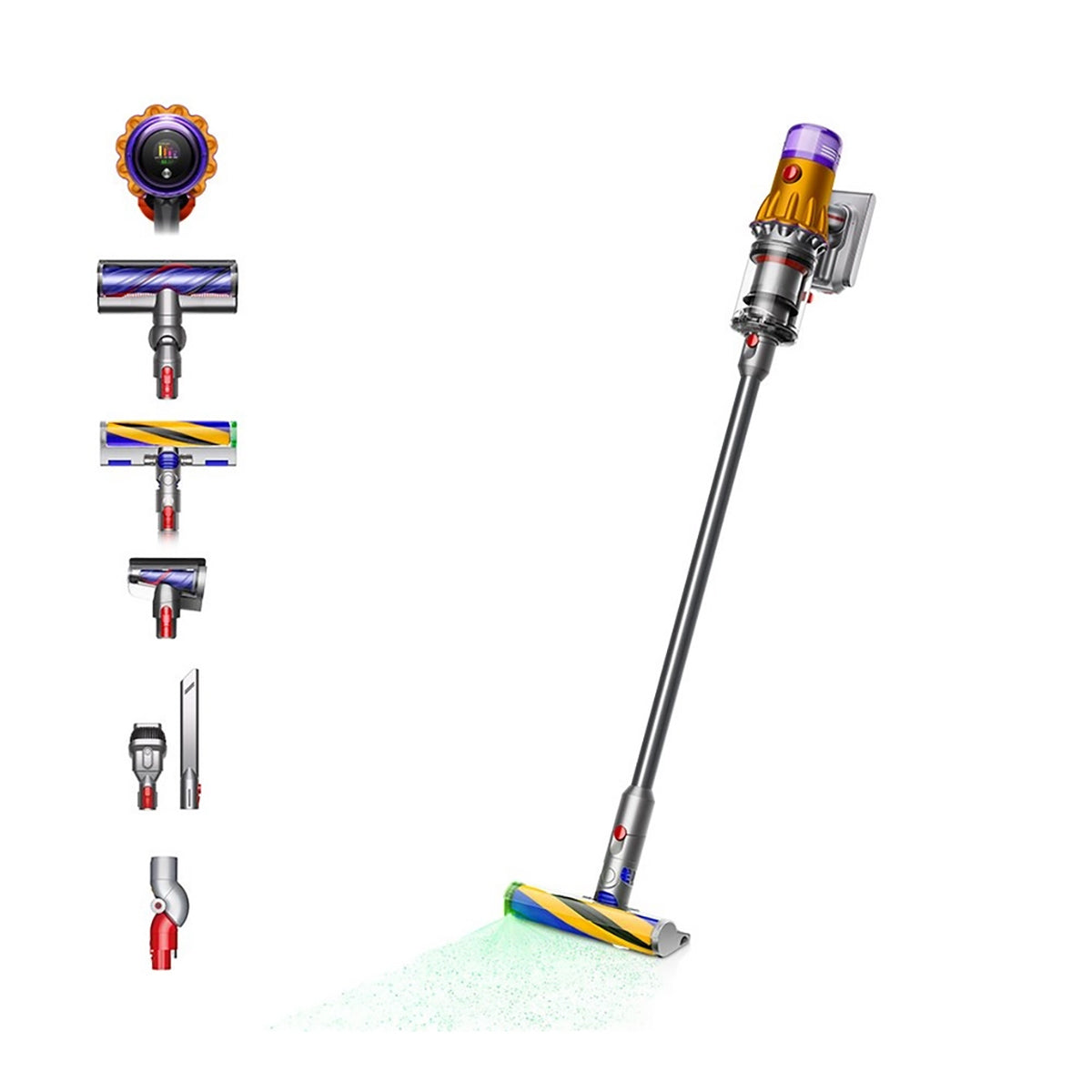 Dyson V12-2023 Detect Slim Absolute Cordless Stick Vacuum, 60 Minutes Run Time, Nickel