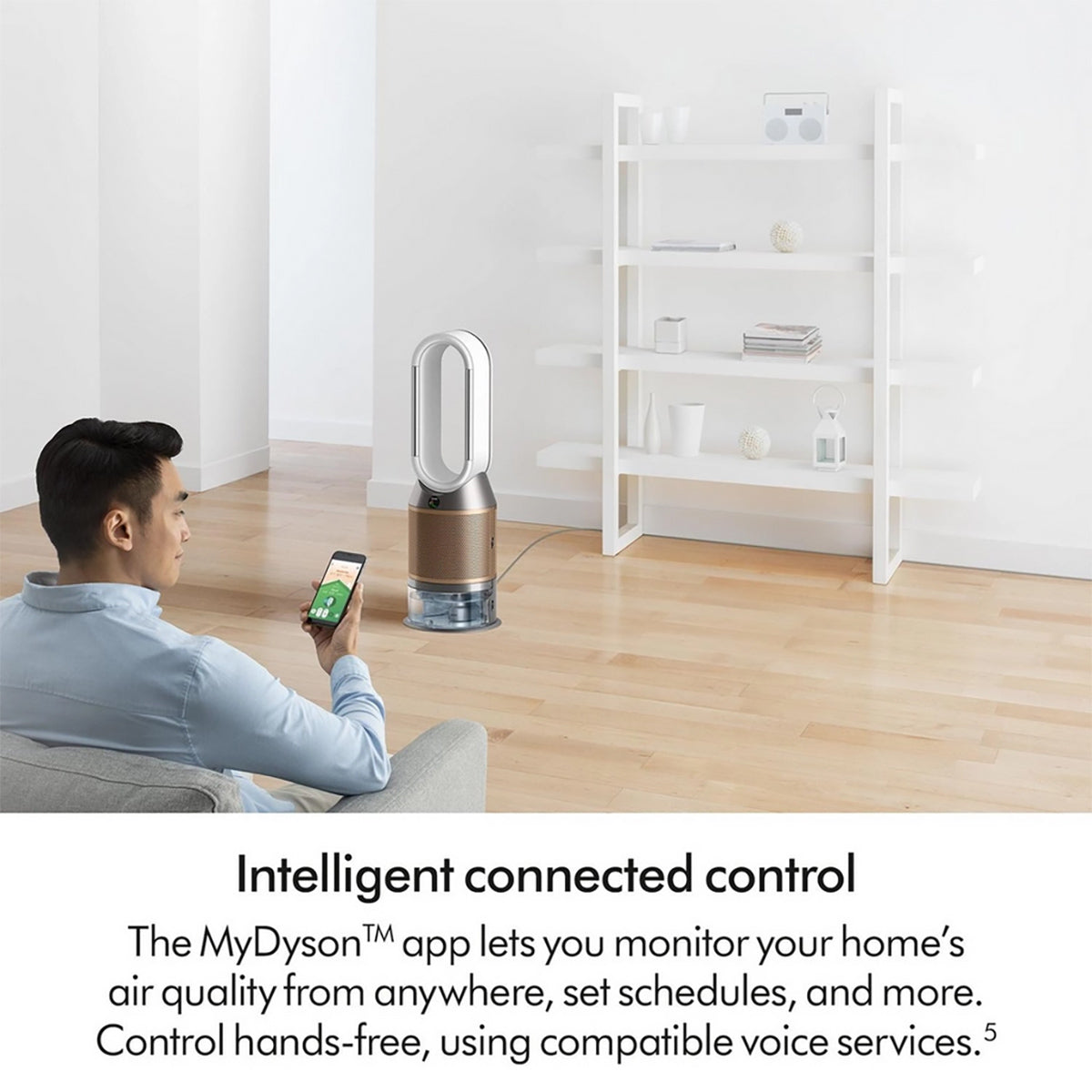 Dyson PH05 De-Nox Humidify & Cool Purifier, White/Gold