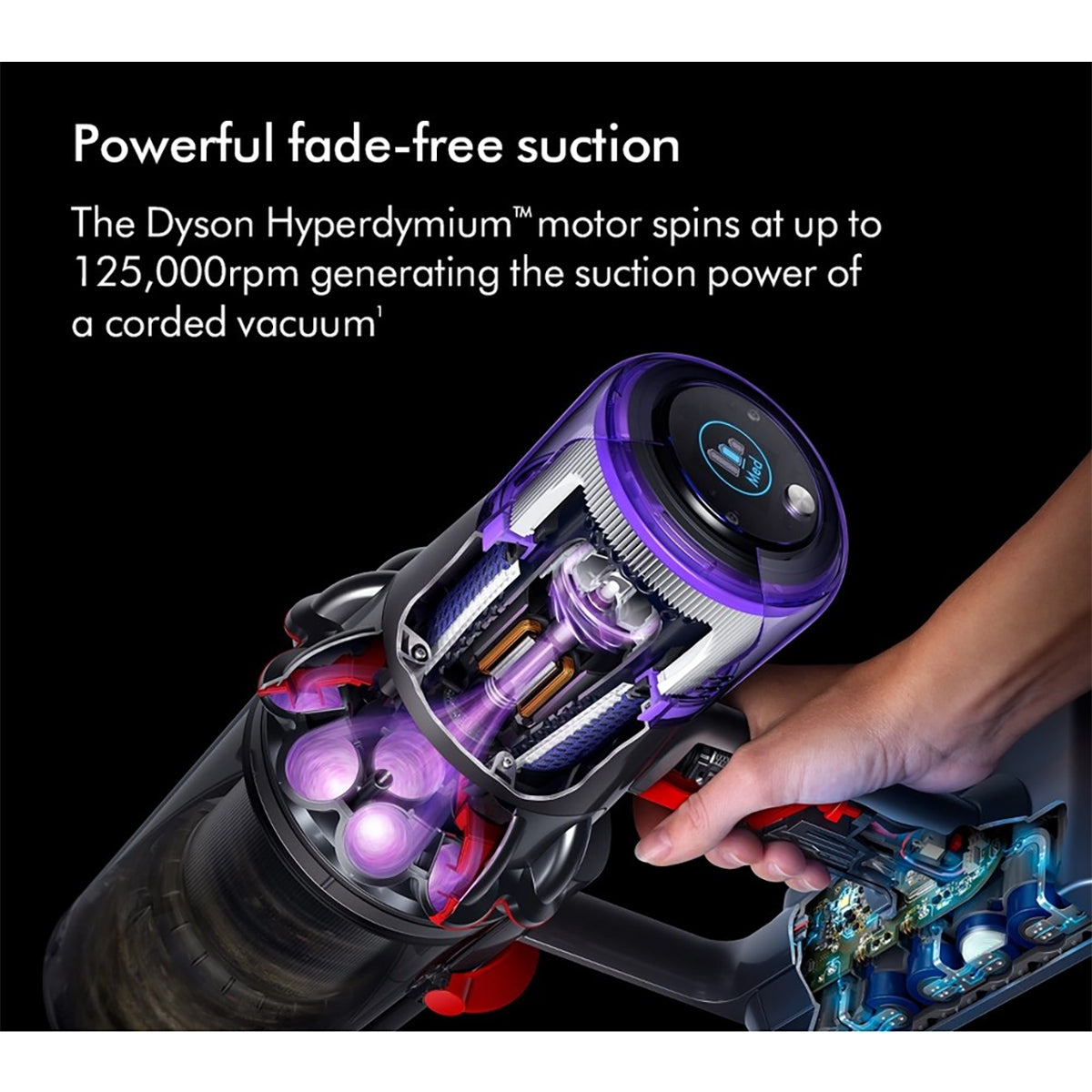 Dyson V11-2023 Cordless Stick Vacuum Cleaner, 60 Minutes Run Time, LCD Screen - Blue