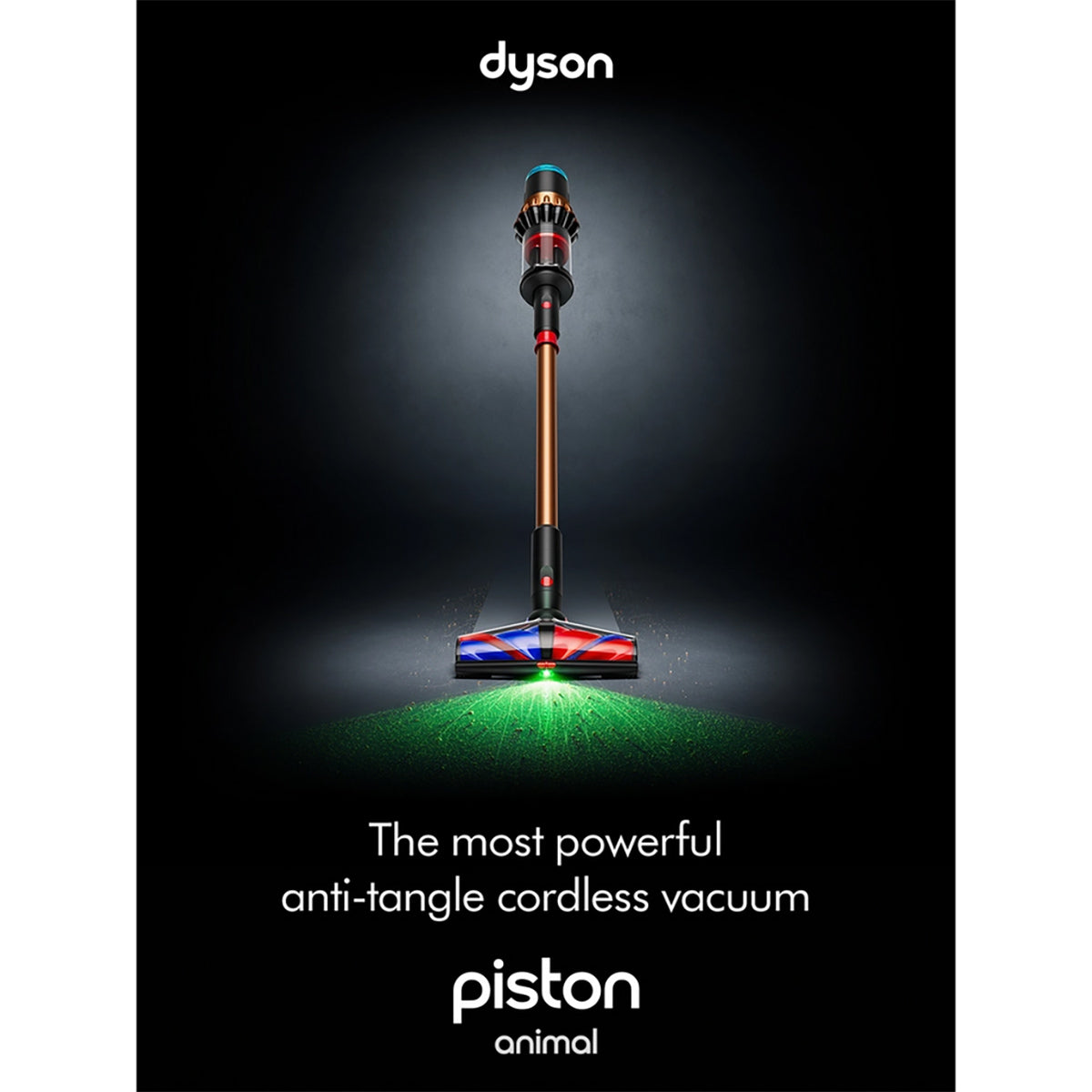 Dyson V16PISTONANML Piston Animal Cordless Vacuum, 70 Minutes Run Time - Black/Copper