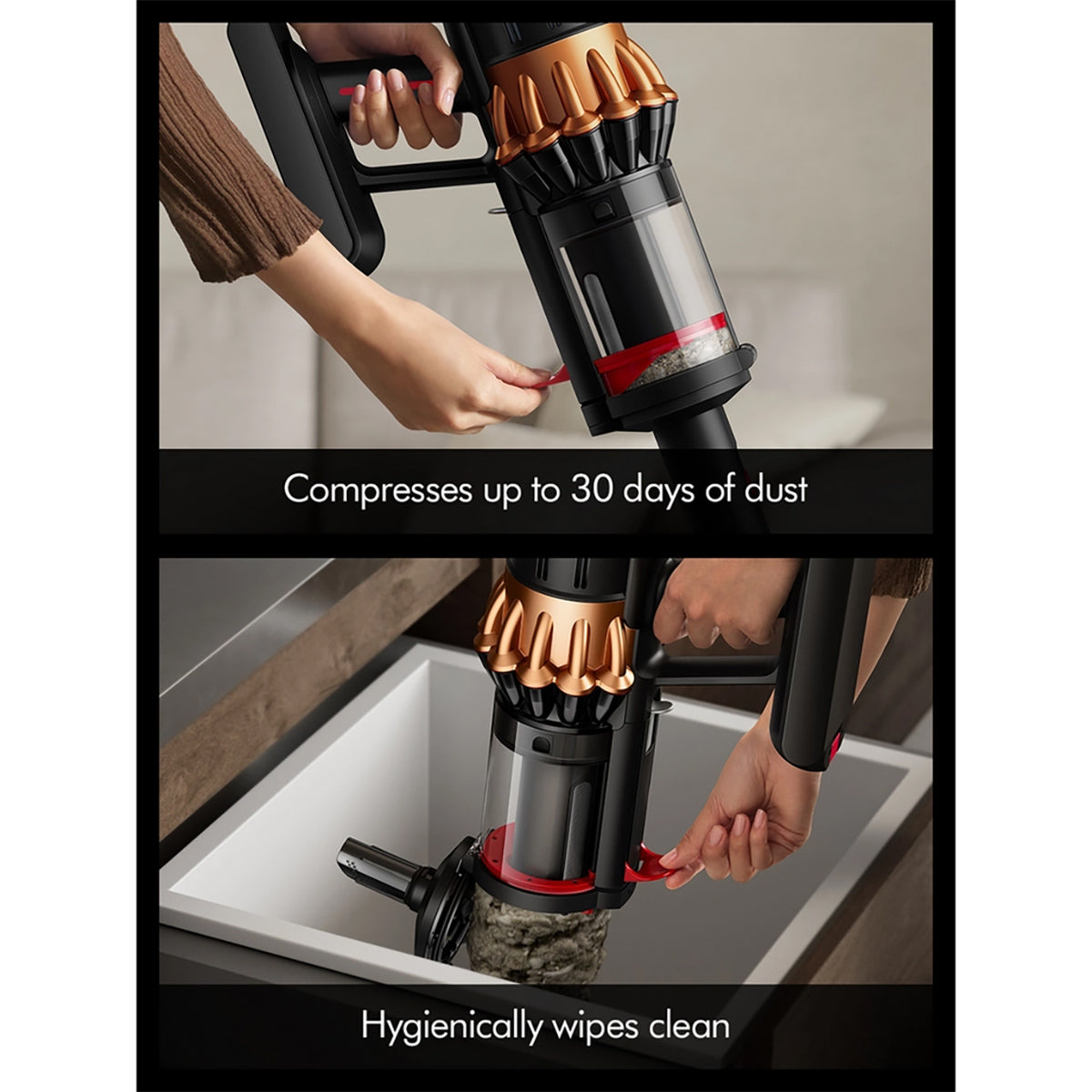Dyson V16PISTONANML Piston Animal Cordless Vacuum, 70 Minutes Run Time - Black/Copper