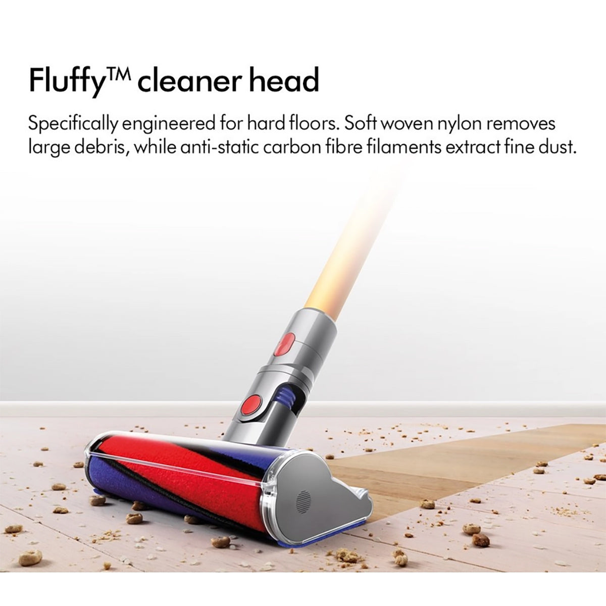 Dyson V8ABS-2023 Cordless Stick Vacuum Cleaner, 40 Minutes Run Time - Silver/Yellow