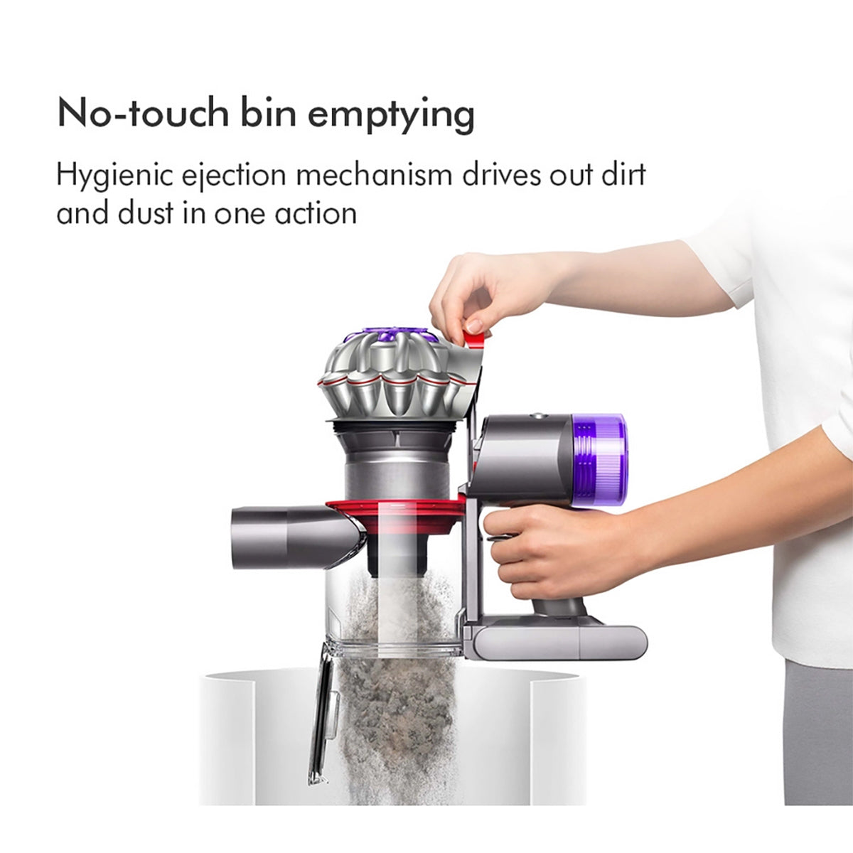 Dyson V8ADVANCED-24 Cordless Vacuum Cleaner, 40 Minutes Run Time - Silver/Nickel