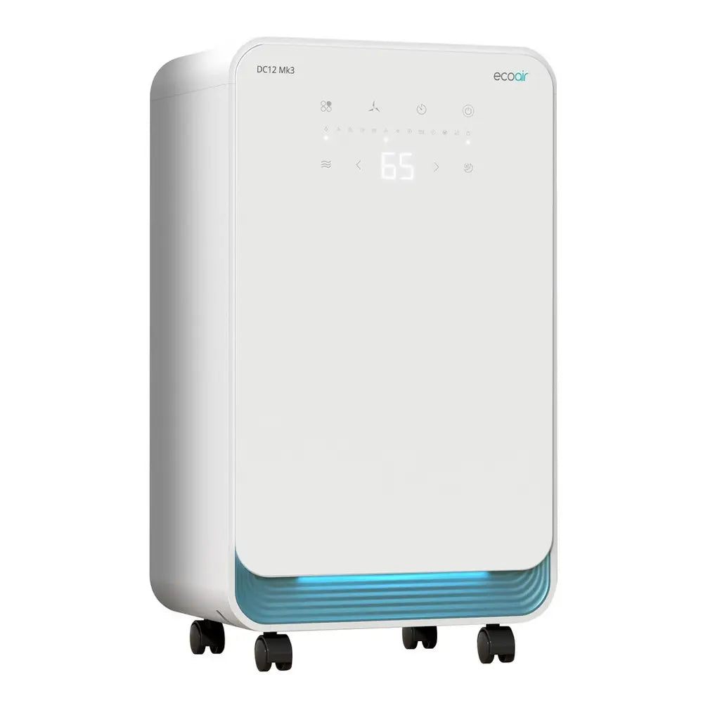 Ecoair DC12 MK3 Compressor Dehumidifier - 12 Litres Per Day, White