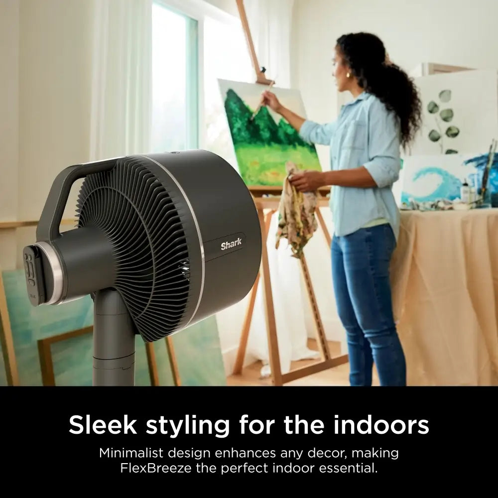 Shark FA220UK FlexBreeze High-Velocity Hybrid Cordless & Corded Fan, Black