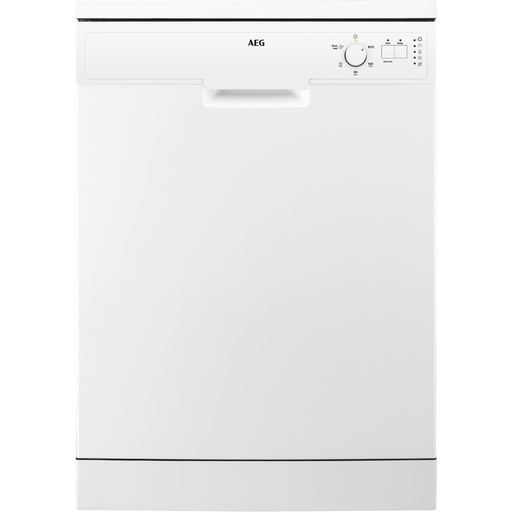 AEG FFX52607ZW Standard Freestanding Dishwasher,White,E Rated