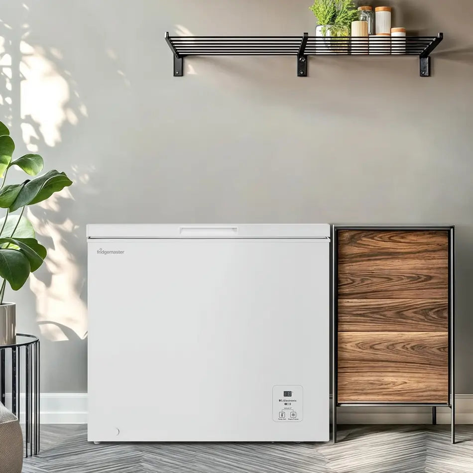 Fridgemaster MCF198E 191 Litre Chest Freezer, White