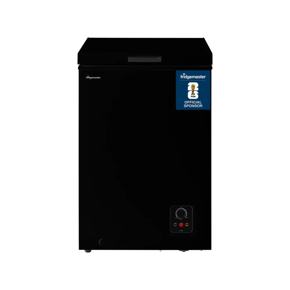 Fridgemaster MCF96EB 54cm 95 Litre Freestanding Chest Freezer, Black