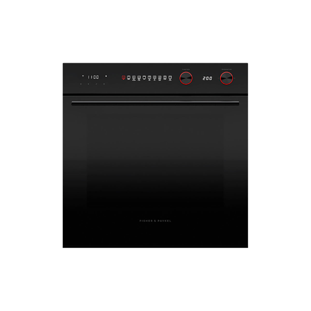 Fisher & Paykel OB60SACPGB5 Series 7 Contemporary Pyrolytic Oven, 9 Function, 59.6cm Wide - Black Glass