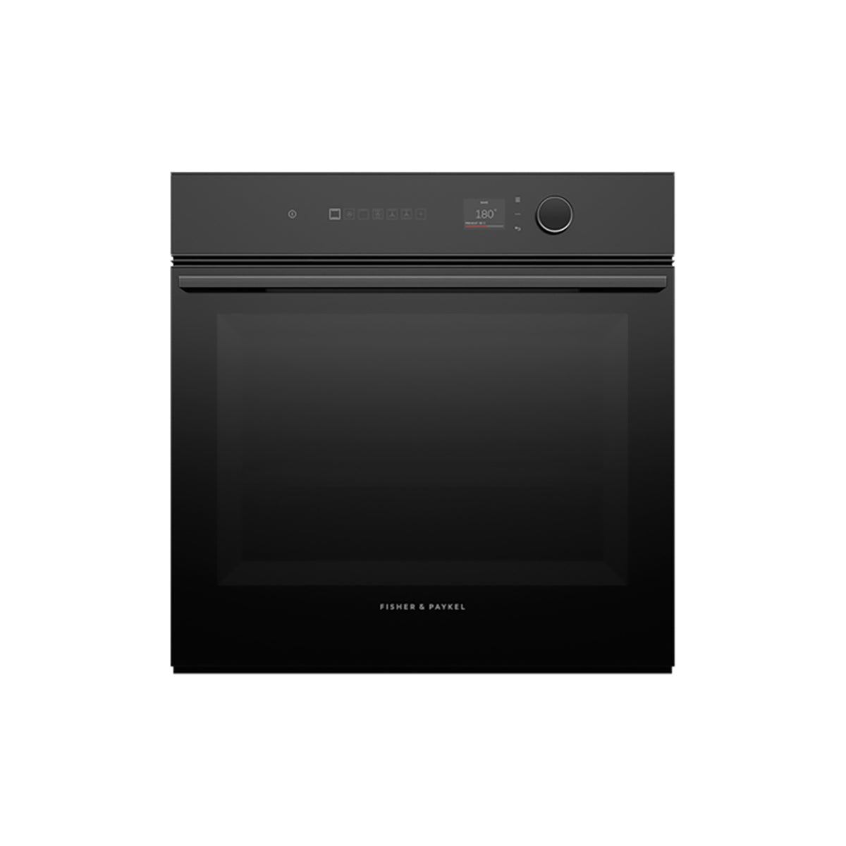 Fisher & Paykel OB60SM16PLB1 Series 7 Minimal Pyrolytic Oven, 16 Functions, 85 Litre, 59.6cm Wide - Black Glass