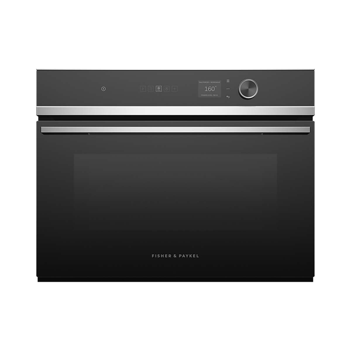 Fisher & Paykel OM60NDLX1 Series 7 49 Litre Contemporary Compact Combi-Microwave Oven, 60cm Wide – Stainless Steel