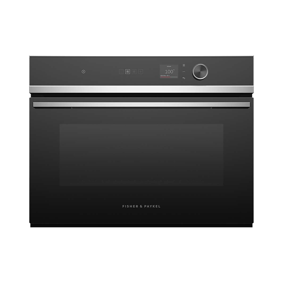 Fisher & Paykel OS60NDLX1 Series 7 55 Litre Contemporary Compact Combi-Steam Oven, 18 Functions, 59.6cm Wide - Stainless Steel
