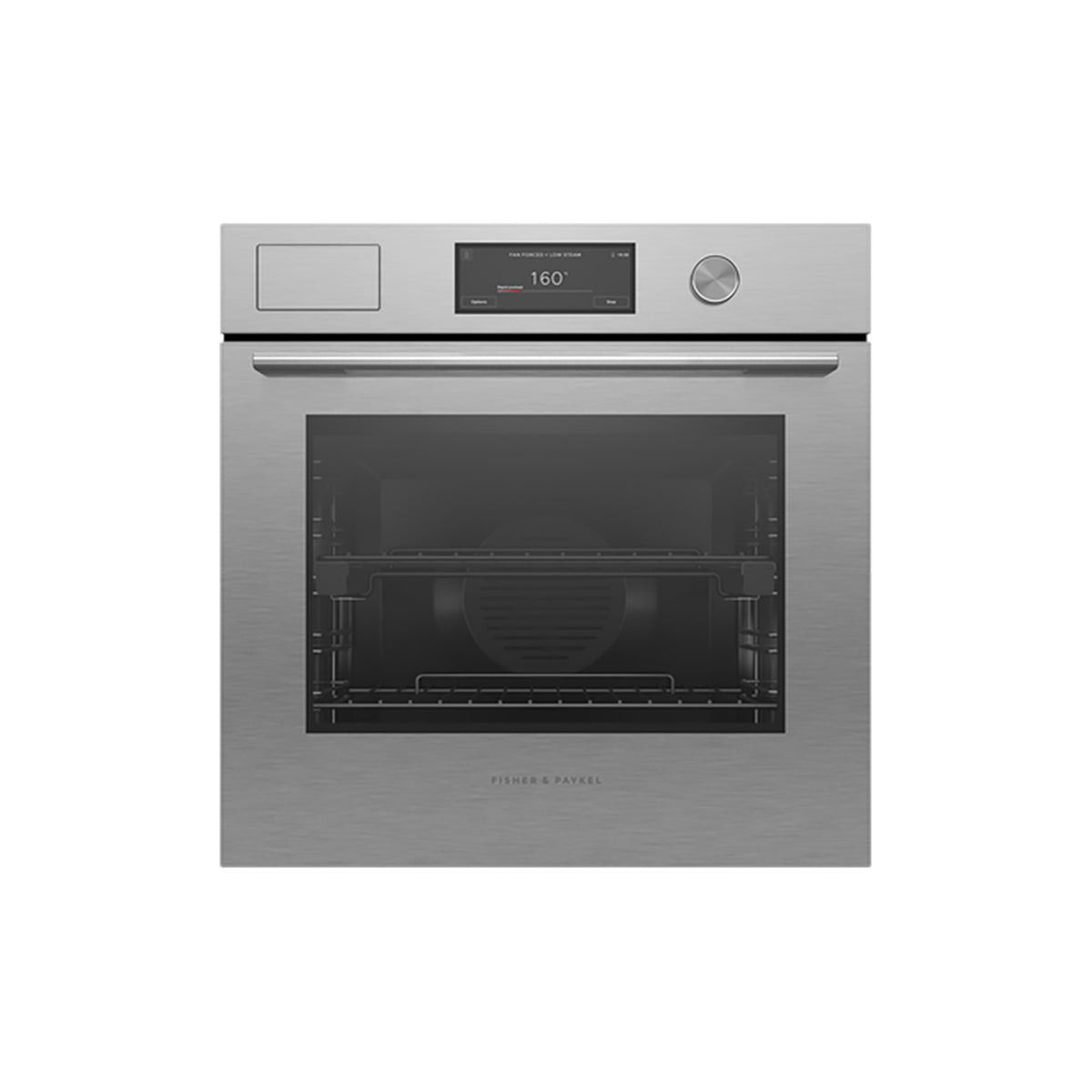 Fisher & Paykel OS60SACVUDX5 Series 9 Contemporary Combi-Steam Oven, 85 Litre, 59.6cm Wide - Brushed Silver Glass