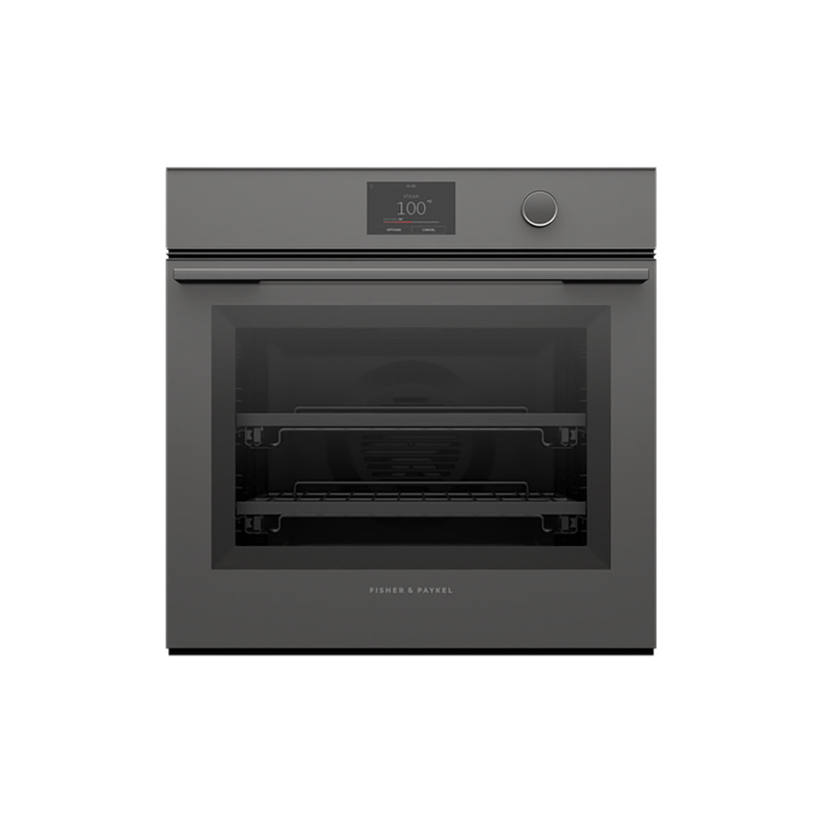 Fisher & Paykel OS60SMTDG1 Series 11 Minimal Combi-Steam Oven, 85 Litre, 23 Functions, 59.6cm Wide - Grey Glass