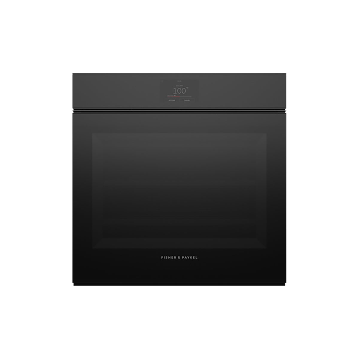 Fisher & Paykel OS60SMTNB1 Series 11 Minimal Handleless Combi-Steam Oven, 85 Litre, 23 Functions, 59.6cm Wide - Black Glass