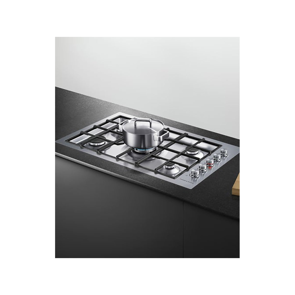 Fisher & Paykel CG905DWLPFCX3 Series 9 Contemporary 5 Burner Gas Hob, LPG, 90cm Wide - Stainless Steel